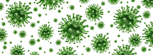 Covid coronavirus outbreak health crisis and coronaviruses influenza background as dangerous flu strain cases as a pandemic medical health risk concept with disease cells as a 3D render.