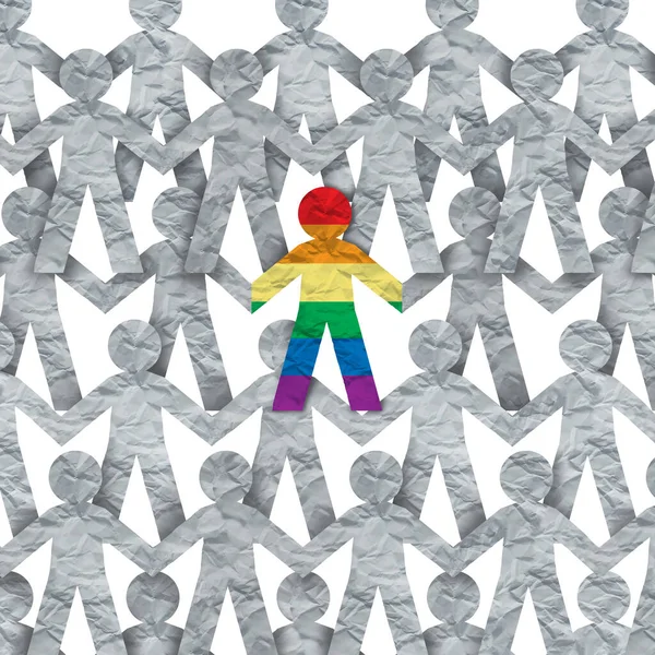 Trots Homo Rechten Lgbt Lgbtq Gemeenschap Tolerantie Symbool Een Illustratie — Stockfoto