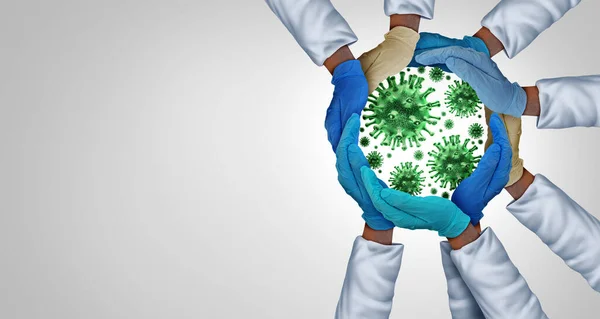 Infectie Preventie Gezondheid Geneeskunde Concept Divers Medisch Personeel Als Arts — Stockfoto
