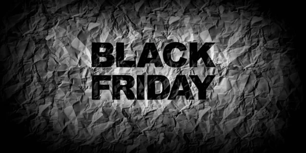 Black Friday Sale Banner Seasonal Offer Illustration Style — Stock Photo, Image