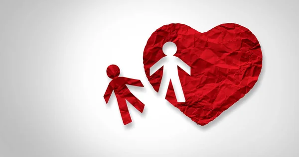 关系丧失的概念和破碎的心或分手的想法是分居和离婚的标志 也是爱情破裂 失去爱人或爱人的标志 — 图库照片