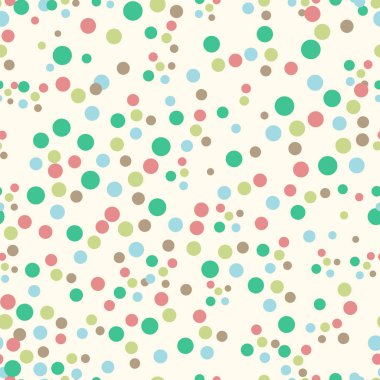 Retro yumuşak ile Dikişsiz desen renk pastel şirin nokta. Doku arka plan tekrarlayın, vektör.