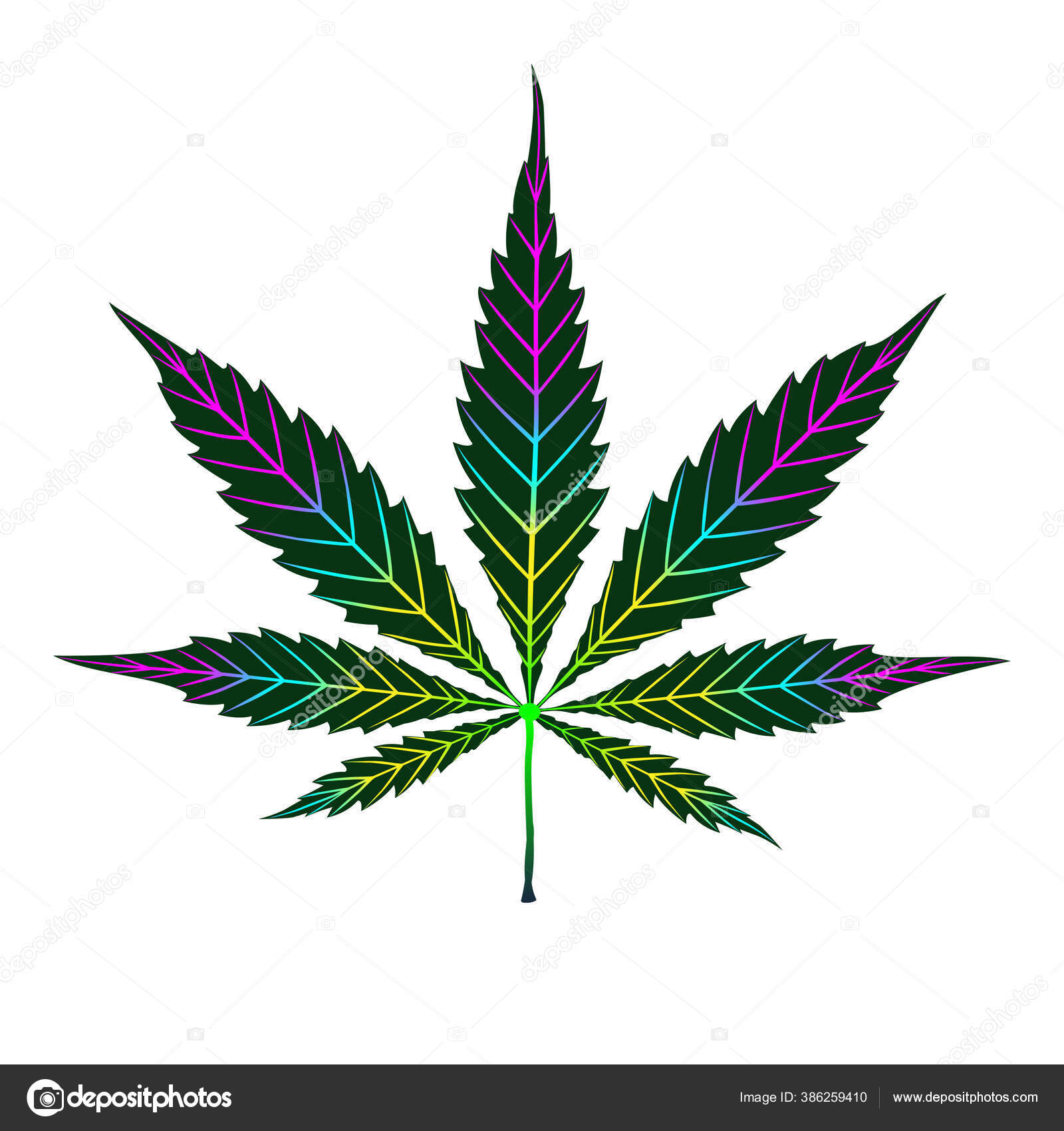 Image vectorielle Cannabis Feuille Colorée Isolée Sur Blanc Forme  Silhouette Symbole Nature par ©Larisa_Zorina - 386259410, image size:1600x1700