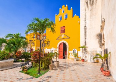 Campeche, Mexico - The Cathedral, Our Lady of the Immaculate, Yucatan colonial heritage. clipart