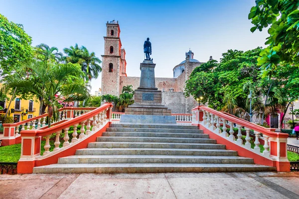 Merida Mexiko Hispánská Koloniální Architektura Parque Hidalgo Poloostrov Yucatan Střední — Stock fotografie