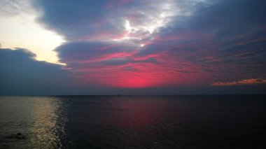  Alacakaranlık bulut deniz Tayland