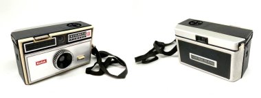 Bangkok, Tayland - 20 Mart 2017: beyaz zemin üzerine izole Kodak sohbet yan 104 kamera