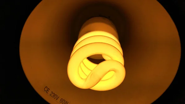 Яскрава Енергозберігаюча Люмінесцентна Лампа — стокове фото