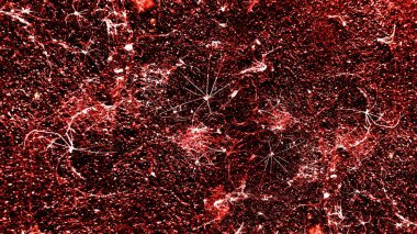 eski kırmızı örümcek ağlarını virüsü biohazard duvar görünüşe üzerinde