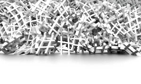 Beyaz hashtag rasgele desen arka plan/zemin. 3D çizim.