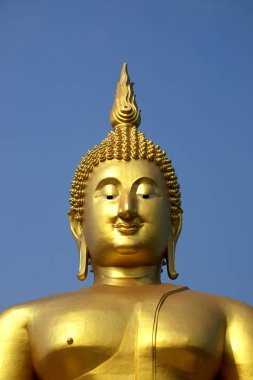 Buda heykeli kasık Tayland tapınak.