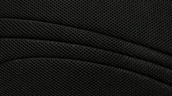 Nero Nylon Tessuto Modello Texture Sfondo — Foto Stock
