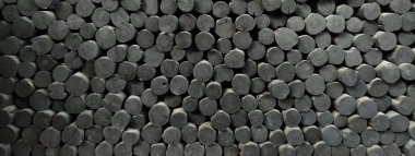 Desen arka plan eski siyah ağaç kütükleri.