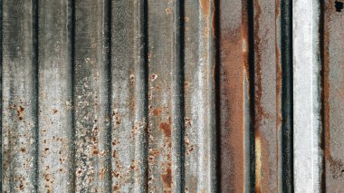 Paslı çinko duvar dokusu ve arka planı.