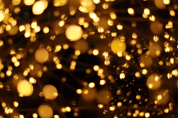 Gouden Bokeh Wazig Abstract Patroon Achtergrond — Stockfoto