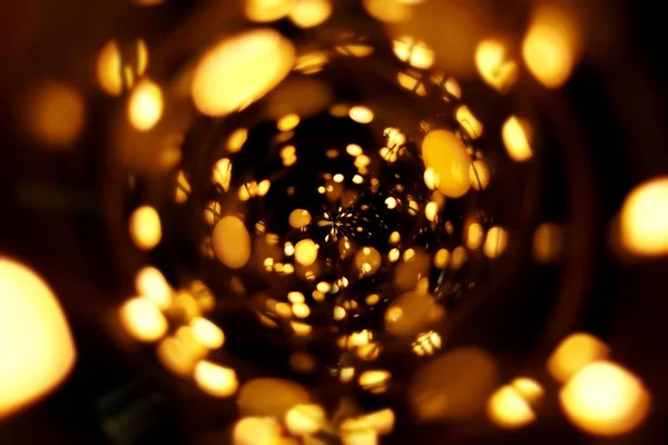 Золотой Боке Размыл Абстрактный Фон — стоковое фото