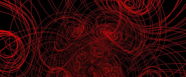 Spirale Rossa Sfondo Nero Assomiglia Ragnatele Virus Rischio Biologico — Foto Stock