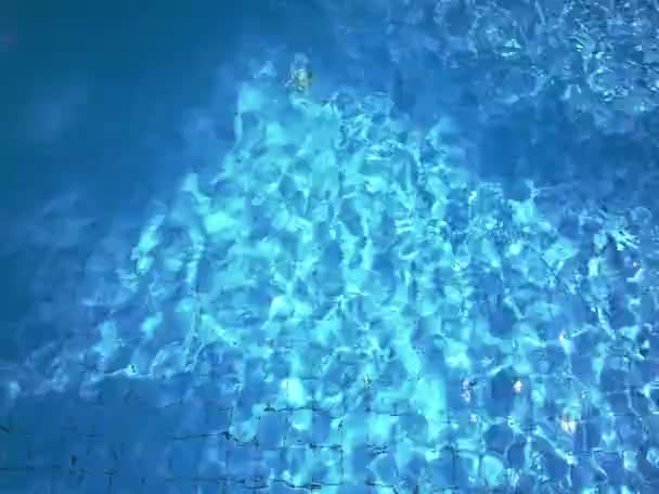 Ondulação Azul Fundo Piscina — Vídeo de Stock