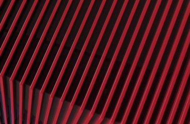 Soyut kırmızı metal desen arka plan. 3d illüstrasyon.