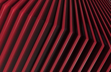 Soyut kırmızı metal desen arka plan. 3d illüstrasyon.