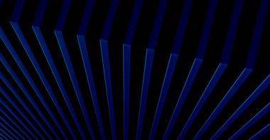 Soyut mavi metal desenli arka plan. 3B illüstrasyon.