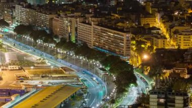 Santa Cruz, Tenereife, İspanya - 15 Temmuz 2018: Cityscape mimari Timelapse
