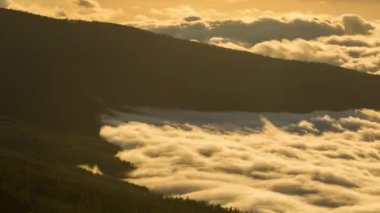 Hızlı Dağları volkan Teide Tenerife, Kanarya Adaları İspanya 4 k hareketli bir bulutlar Timelapse