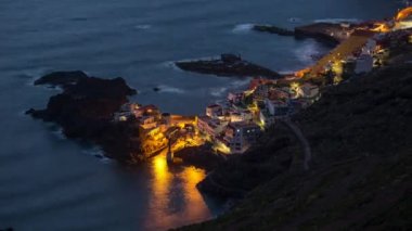 Santa Cruz, Tenereife, İspanya - 15 Temmuz 2018: Cityscape mimari Timelapse