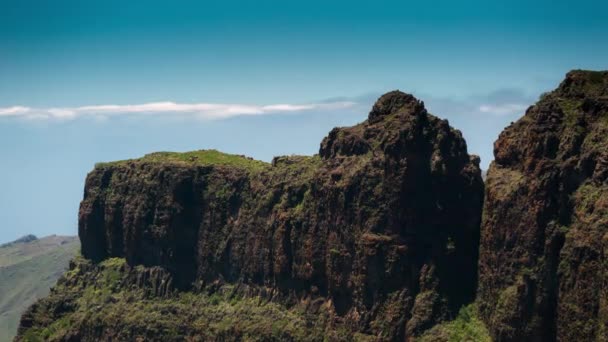 Timelapse of a clouds moving in the mountains vulcano Teide on Tenerife, Canary Islands Spagna — Video Stock