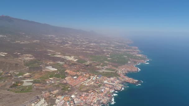 Vista Aerea Del Villaggio Los Gigantes Vista Resort Tenerife Isole — Video Stock