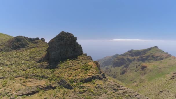바위와 위에서 테네리페에 Canarias 스페인 근처의 — 비디오