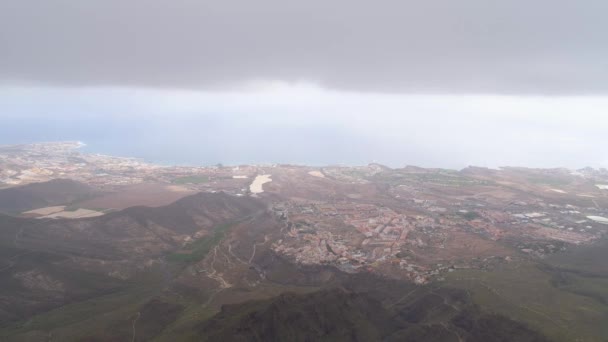 Tenerife España Mayo 2018 Vista Aérea Montañas Rocosas Desfiladero Del — Vídeos de Stock