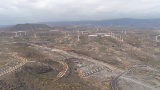 Vista Aérea Desde Altura Los Molinos Tenerife Islas Canarias España — Vídeos de Stock