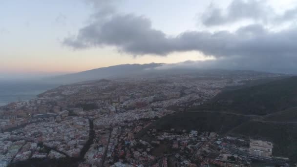 Santa Cruz Teneriffa Spanien Maj 2018 Flygfoto Över Ett Centrum — Stockvideo