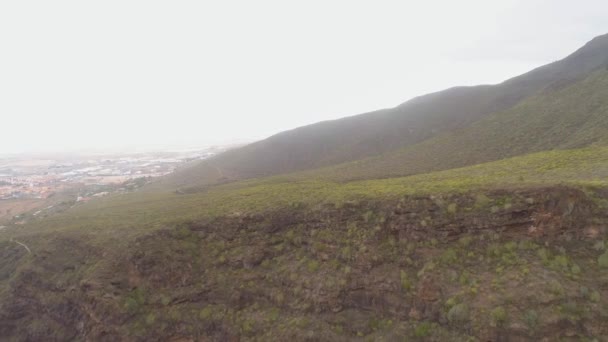 Tenerife Spain May 2018 Aerial View Rocky Mountains Hell Gorge — Stock Video