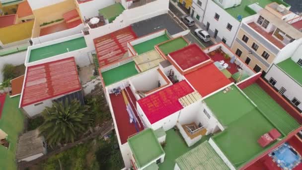 Tenerife Punta Brava Spanyolország Május 2018 Aerial Nézet Színes Házak — Stock videók