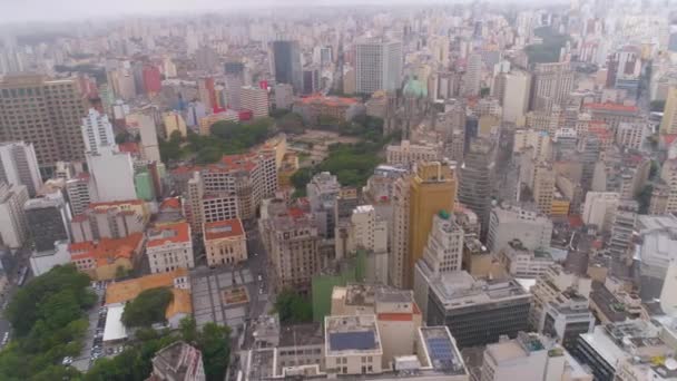 Sao Paulo Brasil Maio 2018 Vista Aérea Edifícios Residenciais Moradias — Vídeo de Stock