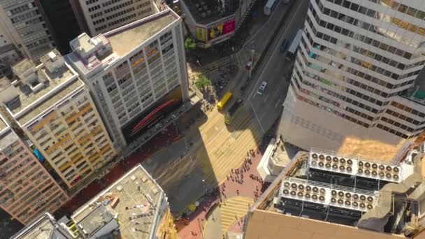 Hong Kong Mai 2018 Vue Aérienne Quartier Causeway Bay Centre — Video