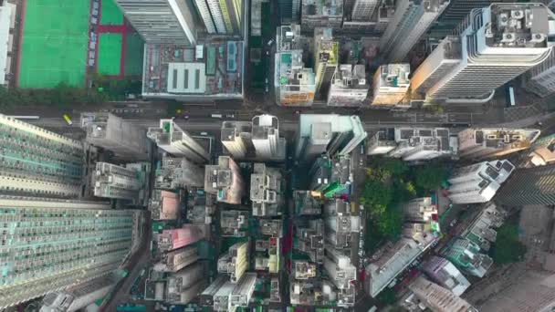 Hong Kong Mai 2018 Luftaufnahme Des Causeway Bay District Innenstadt — Stockvideo