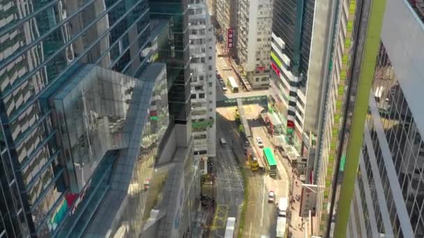 Hong Kong May 2018 Aerial View Causeway Bay District City — Stock Video
