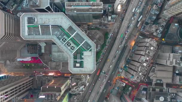 Hong Kong May 2018 Aerial Look View Causeway Bay District — Stock Video