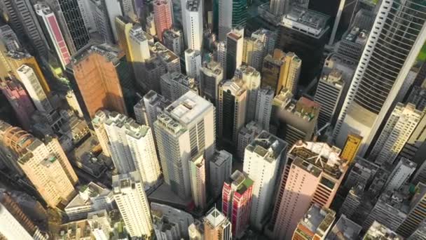 Hong Kong Mayıs 2018 Havadan Görünümü Causeway Bay Bölge Şehir — Stok video