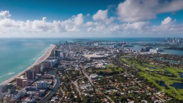 Miami Floride États Unis Janvier 2019 Vue Panoramique Drone Aérien — Video