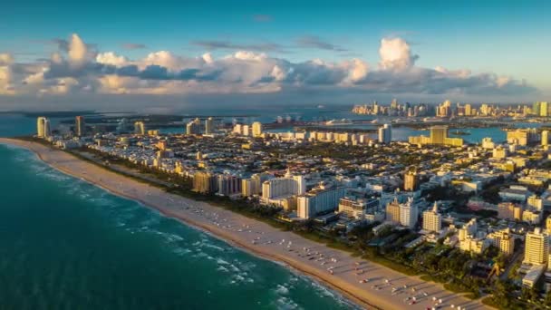 Майамі Флорида Сша 2019 Січня Drone Антена Панорама Перегляд Політ — стокове відео