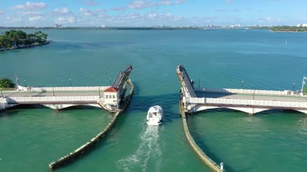 Miami Florida Usa Januar 2019 Rundflug Mit Drohne Über Süden — Stockvideo