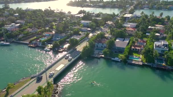 Miami Floride États Unis Janvier 2019 Vue Panoramique Drone Aérien — Video