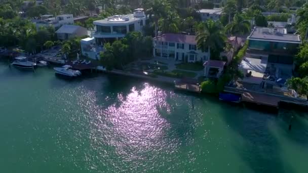 Miami Floride États Unis Janvier 2019 Vue Panoramique Drone Aérien — Video