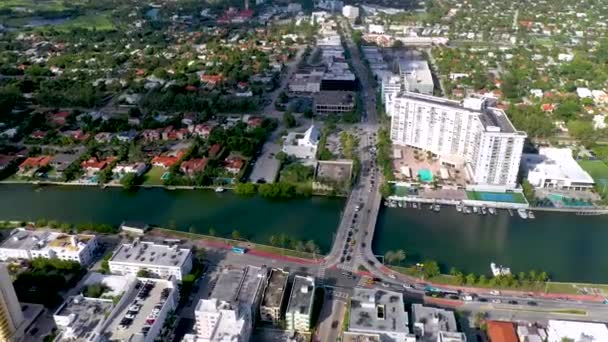 Майамі Флорида Сша 2019 Січня Drone Антена Панорама Перегляд Політ — стокове відео