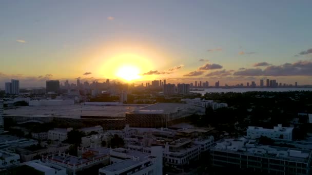 Miami Florida Usa Januar 2019 Rundflug Mit Drohne Über Süden — Stockvideo