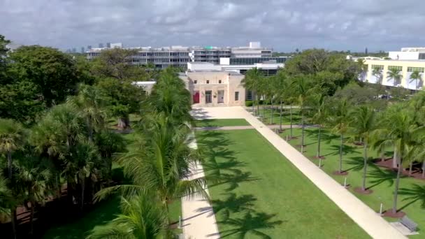 Miami Florida Enero 2019 Vuelo Panorámico Aviones Tripulados Sobre Sur — Vídeo de stock
